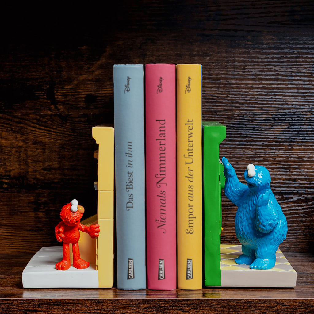 Imagen del producto Barrio Sésamo - Soportes de libros de Monstruo de las Galletas y Elmo