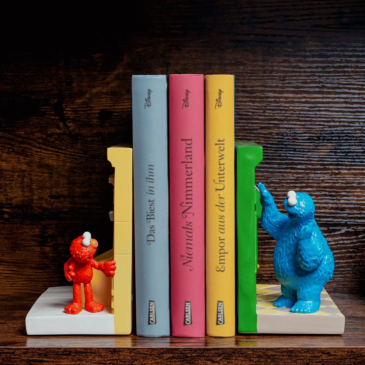 Imagen del producto Barrio Sésamo - Soportes de libros de Monstruo de las Galletas y Elmo