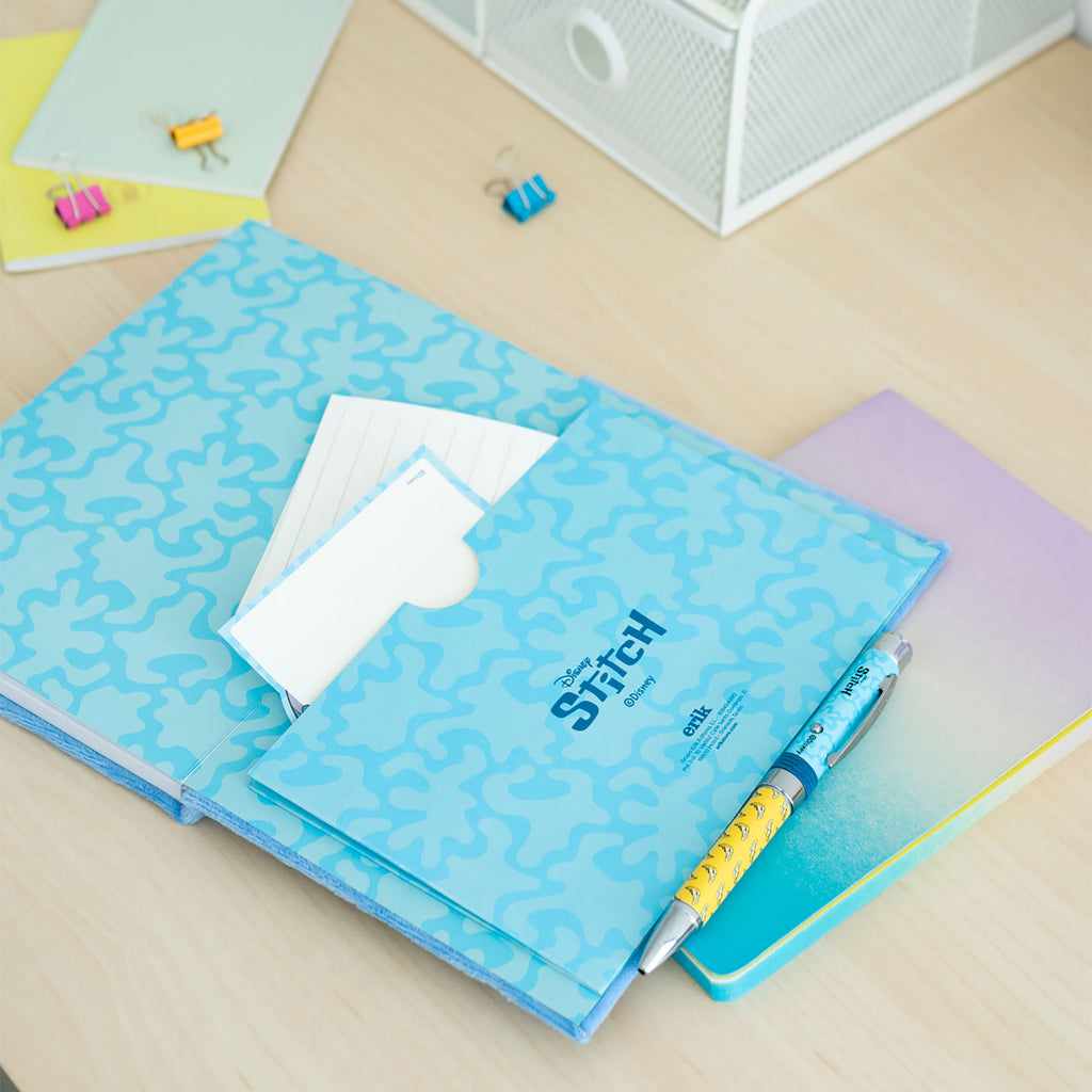 Imagen del producto Cuaderno de peluche Stitch con bolígrafo - Lilo & Stitch
