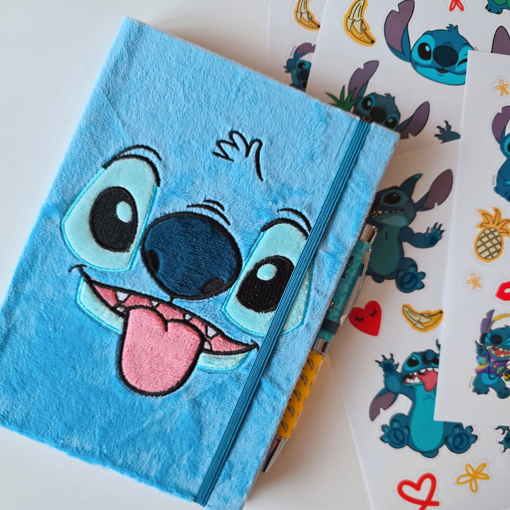 Imagen del producto Cuaderno de peluche Stitch con bolígrafo - Lilo & Stitch