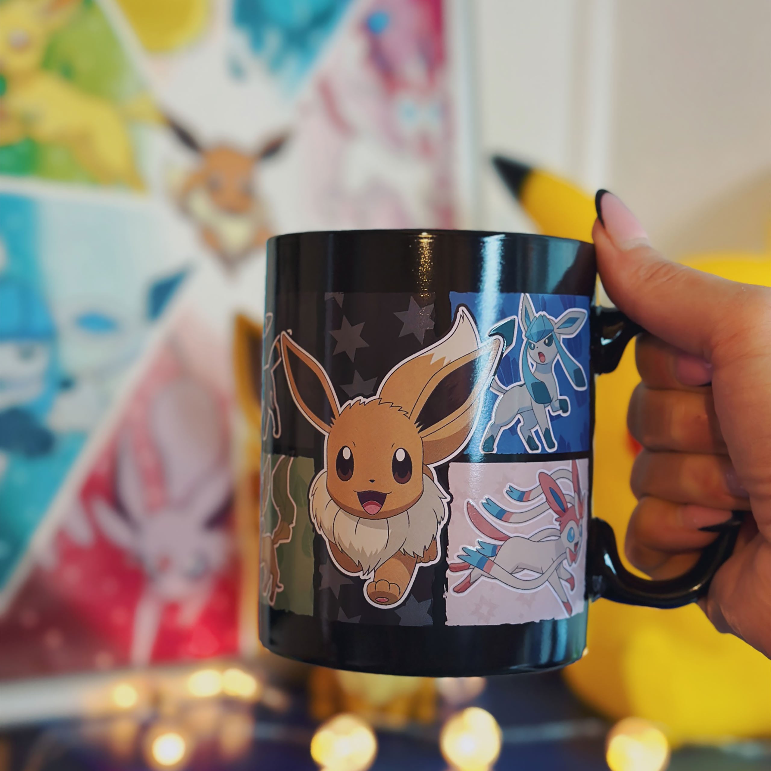 Imagen del producto Pokemon - Taza de efecto térmico de las evoluciones de Eevee