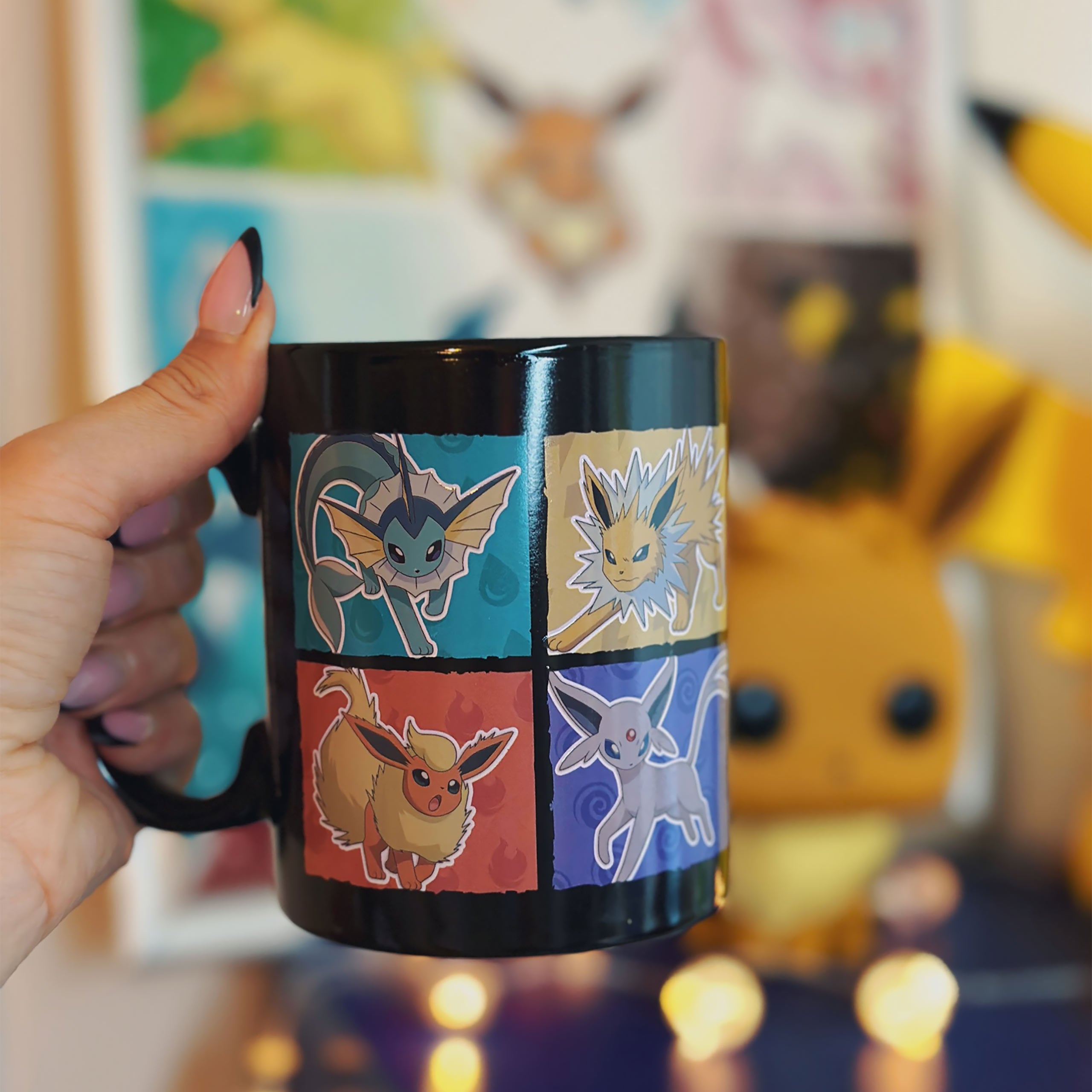 Imagen del producto Pokemon - Taza de efecto térmico de las evoluciones de Eevee