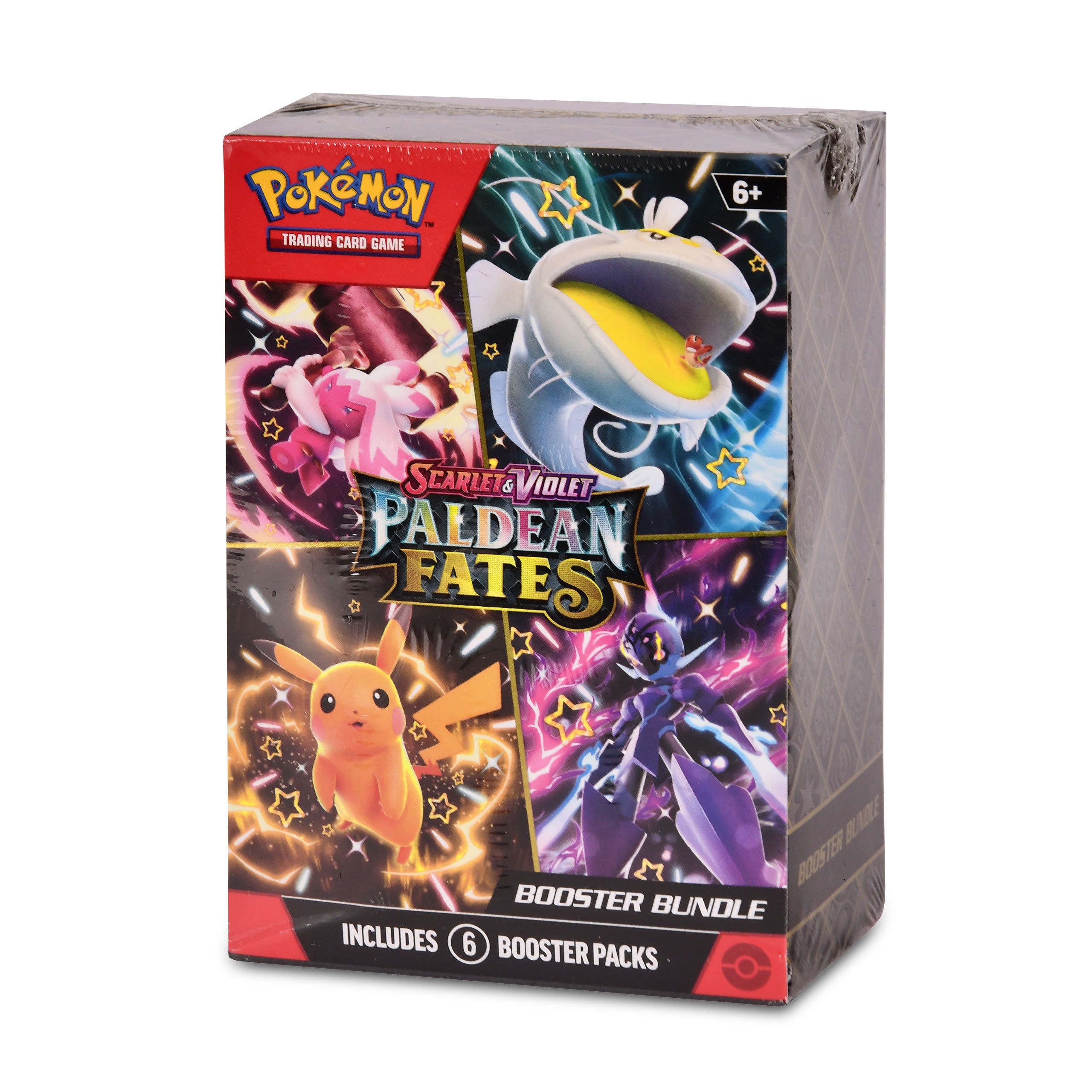 Imagen del producto Pokemon - Paquete de cartas coleccionables de Scarlet & Violet Paldean Fates versión en inglés