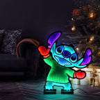 Product image Dancing Stitch Acrylic LED Lamp - Lilo & Stitch