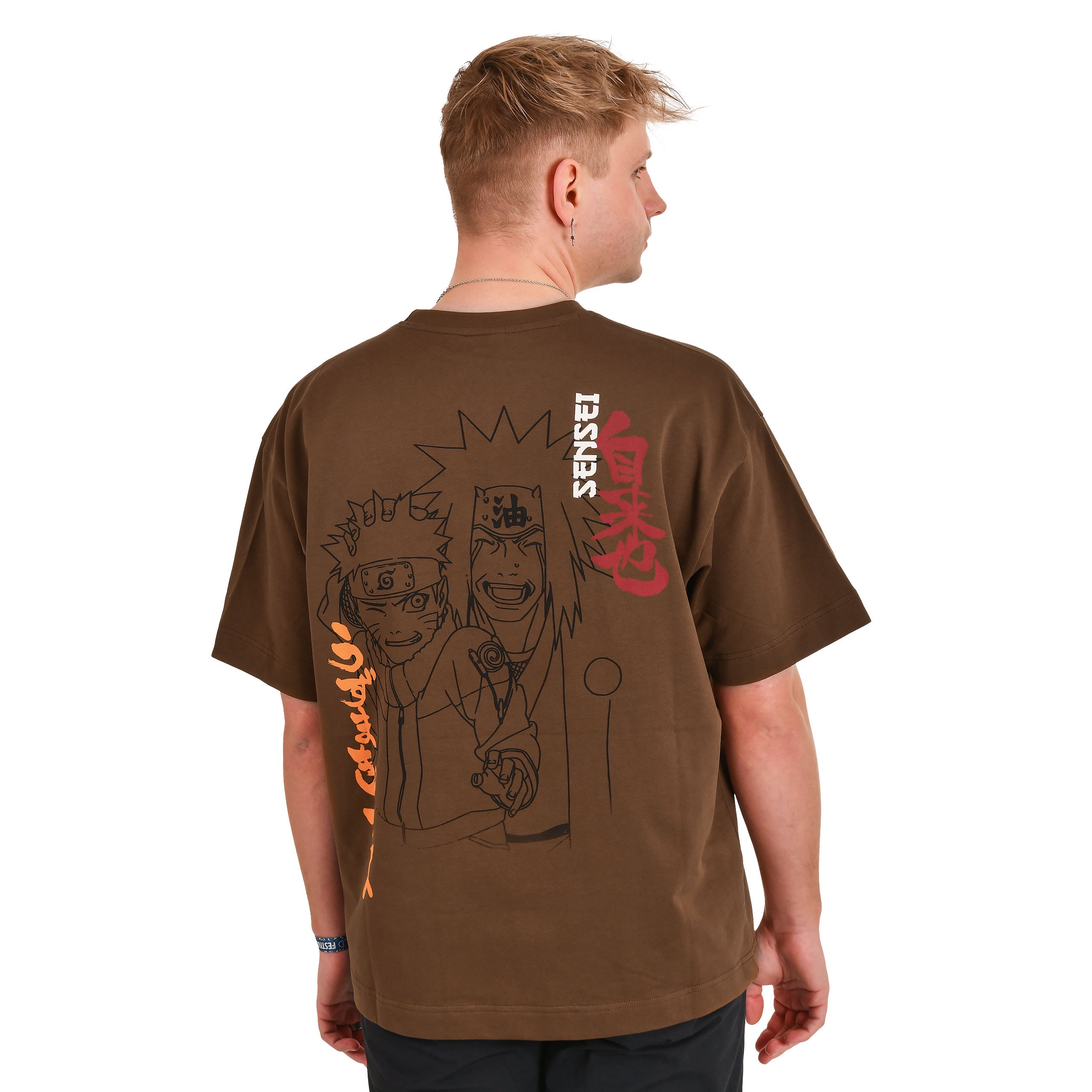 Imagen del producto Naruto - Jiraiya & Naruto Camiseta Premium de gran tamaño