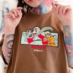 Imagen del producto Naruto - Jiraiya & Naruto Camiseta Premium de gran tamaño