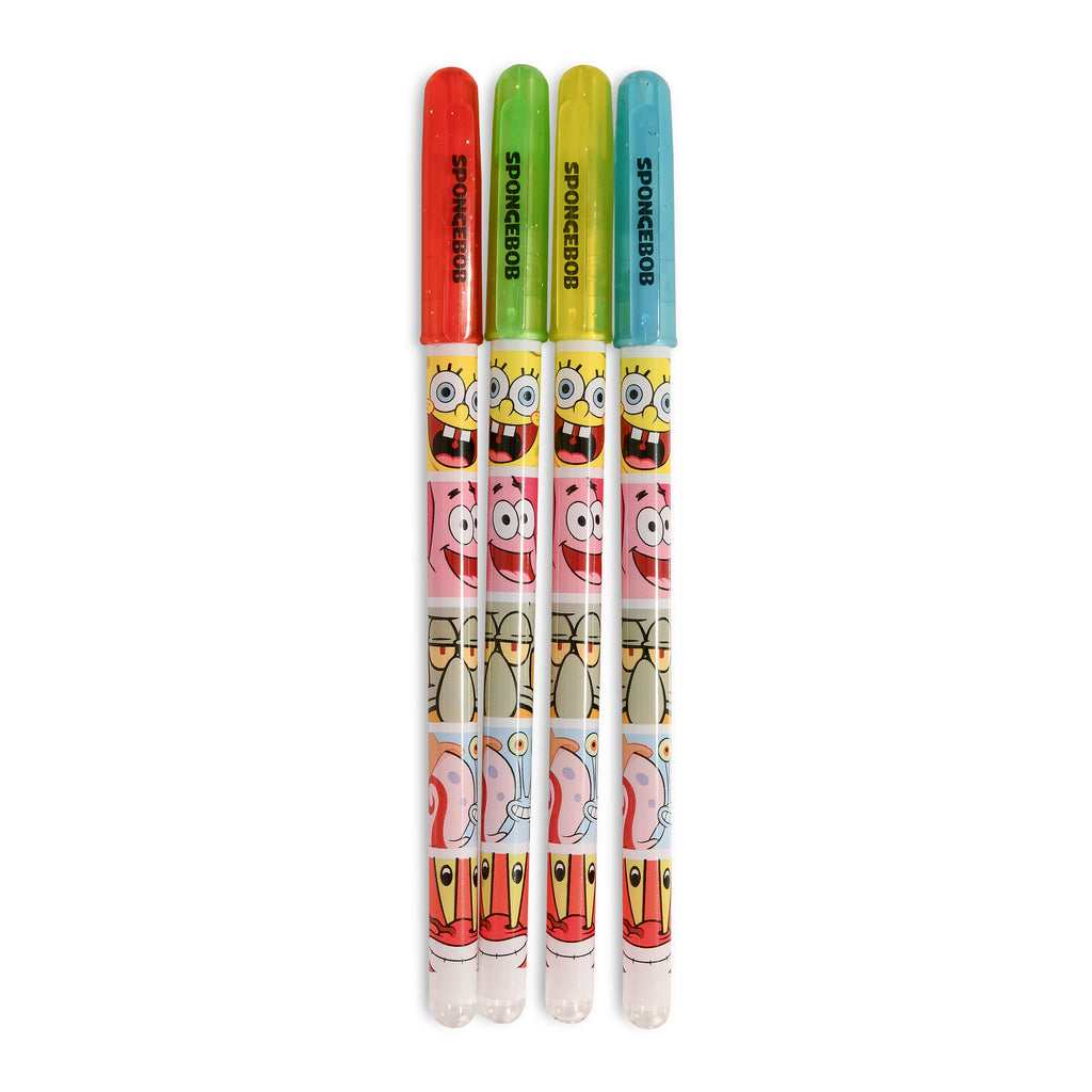 Imagen del producto SpongeBob - Set de 4 bolígrafos de gel Friends