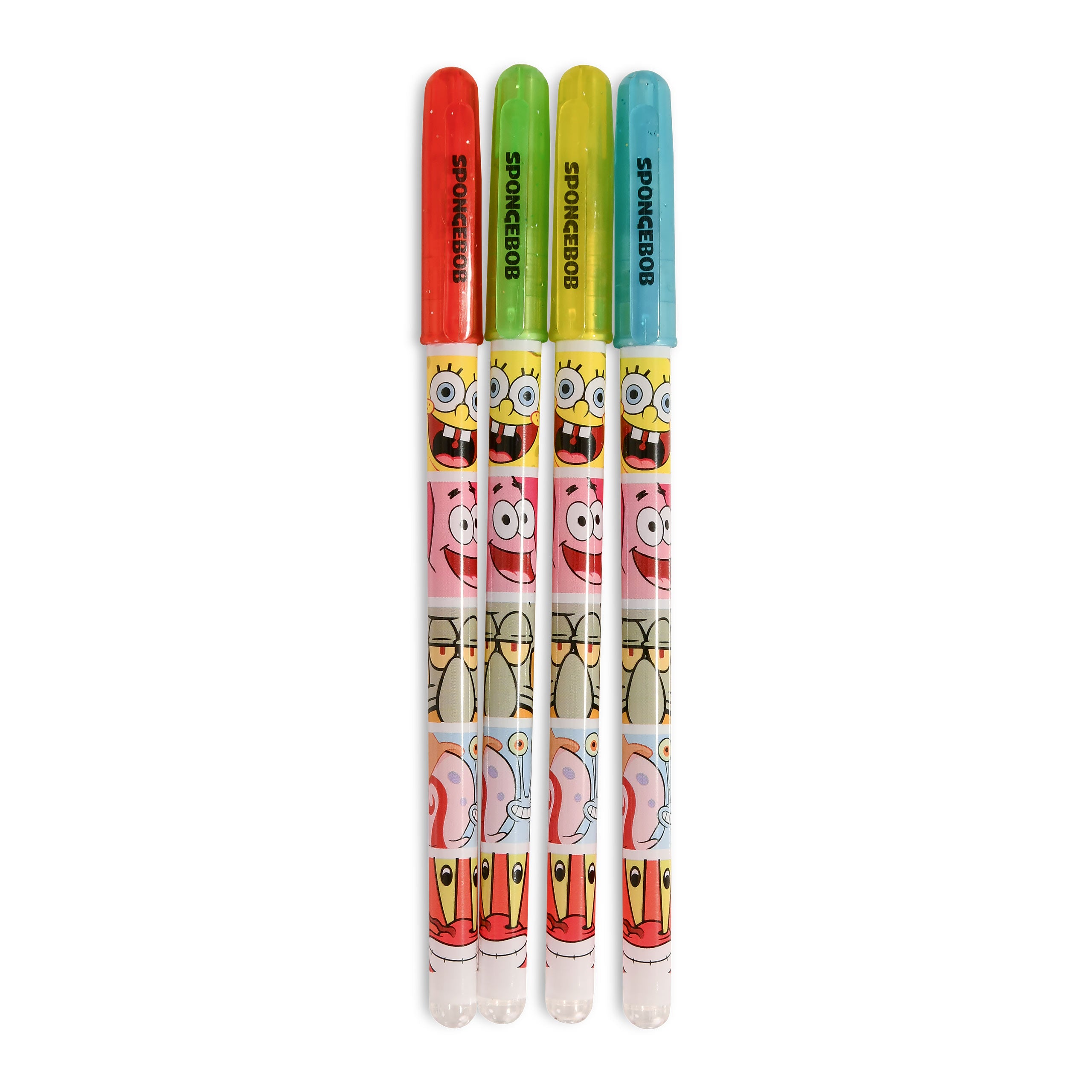 Imagen del producto SpongeBob - Set de 4 bolígrafos de gel Friends