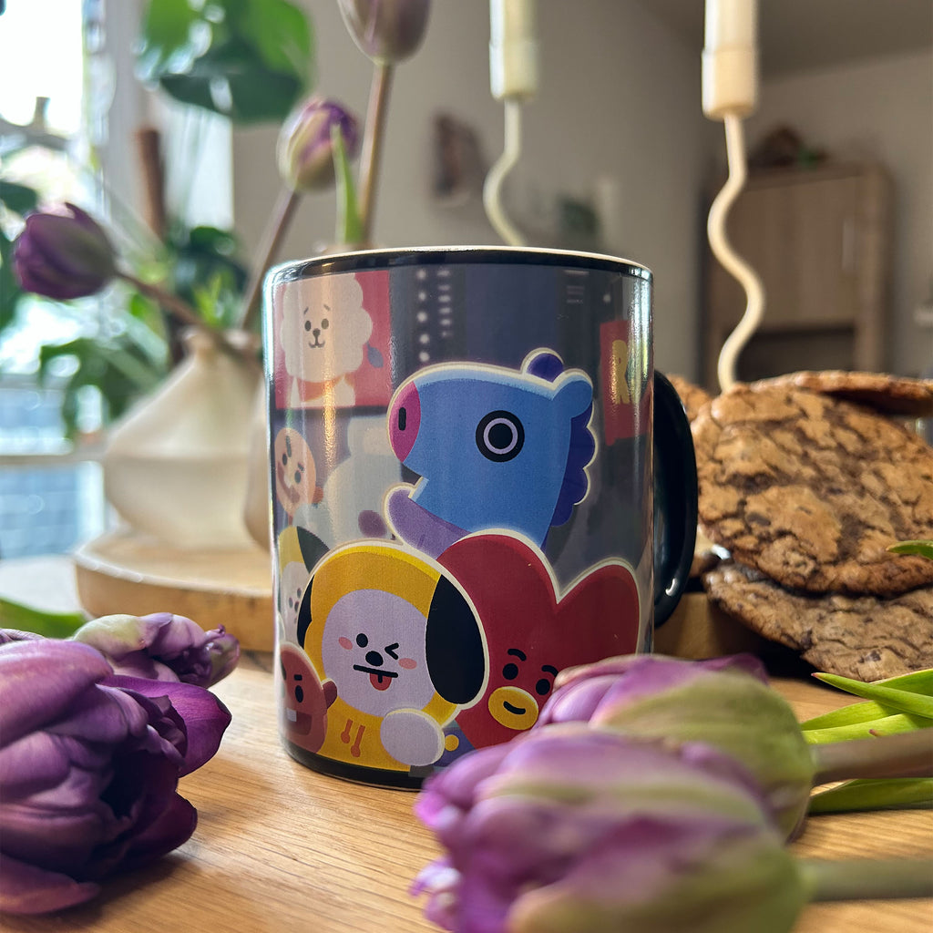 Imagen del producto Taza de efecto térmico BT21 Times Square - Line Friends