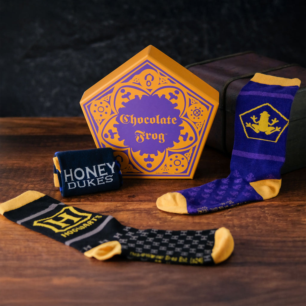 Imagen del producto Harry Potter - Set de 3 pares de calcetines en caja de Rana de Chocolate