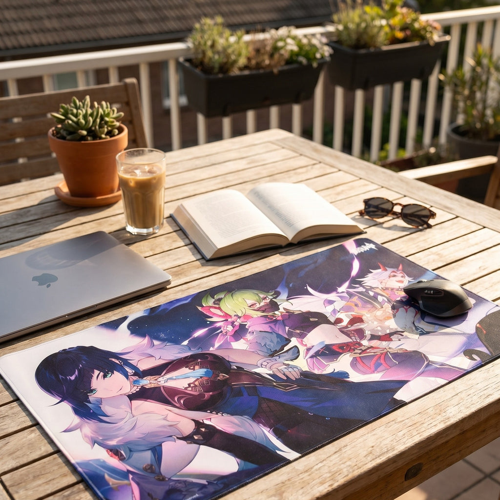 Imagen del producto Genshin Impact - Yelan, Kuki Shinobu y Arataki Itto Mousepad