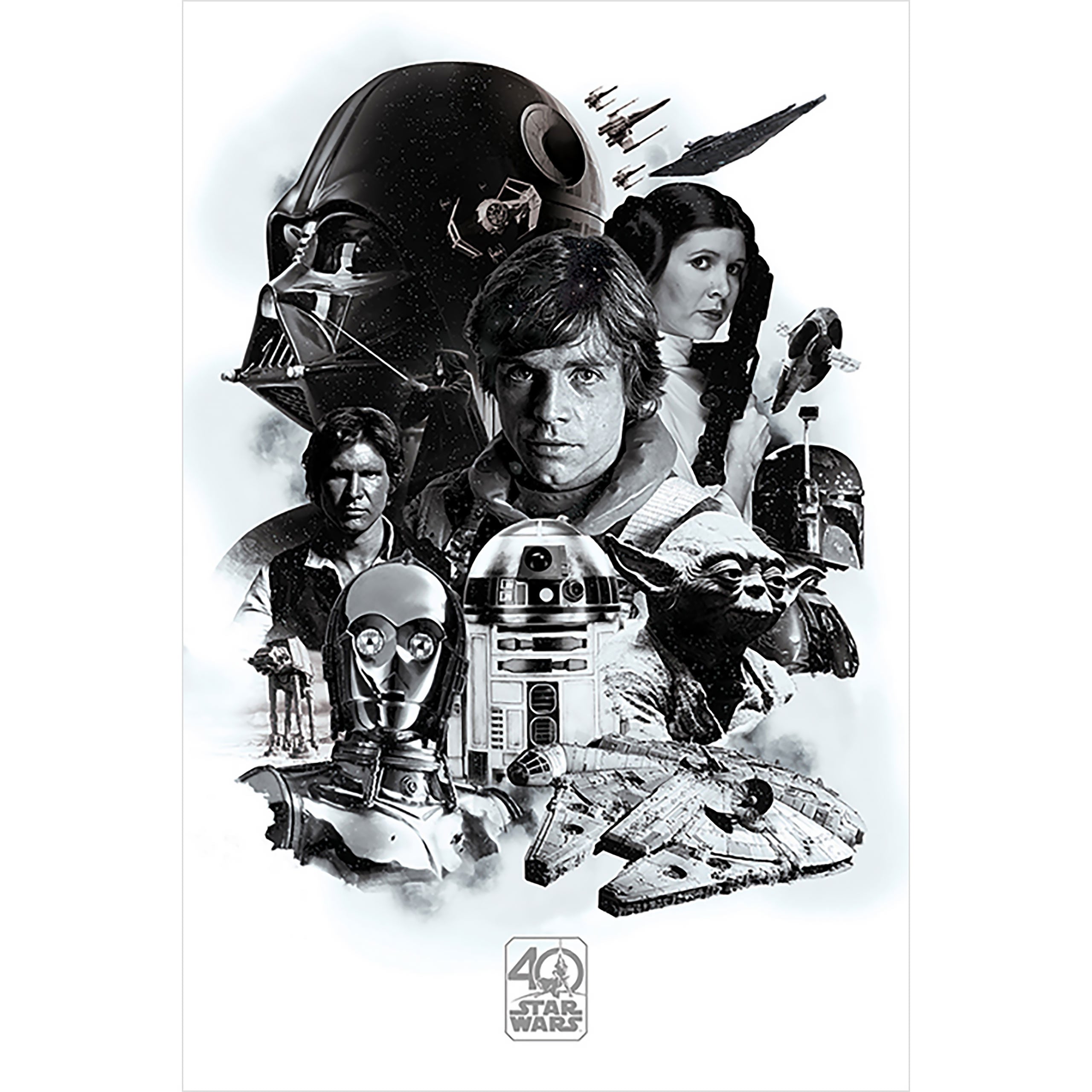 Imagen del producto Star Wars - 40º Aniversario Montaje Maxi Poster