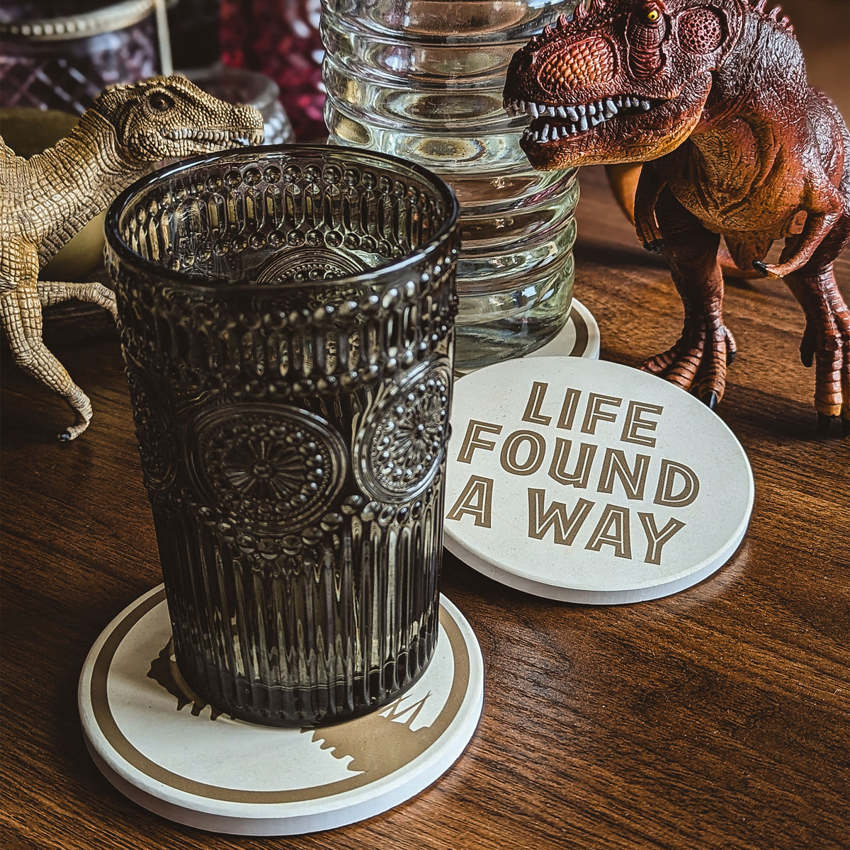 Imagen del producto Jurassic Park - Life Found A Way Set de 4 posavasos