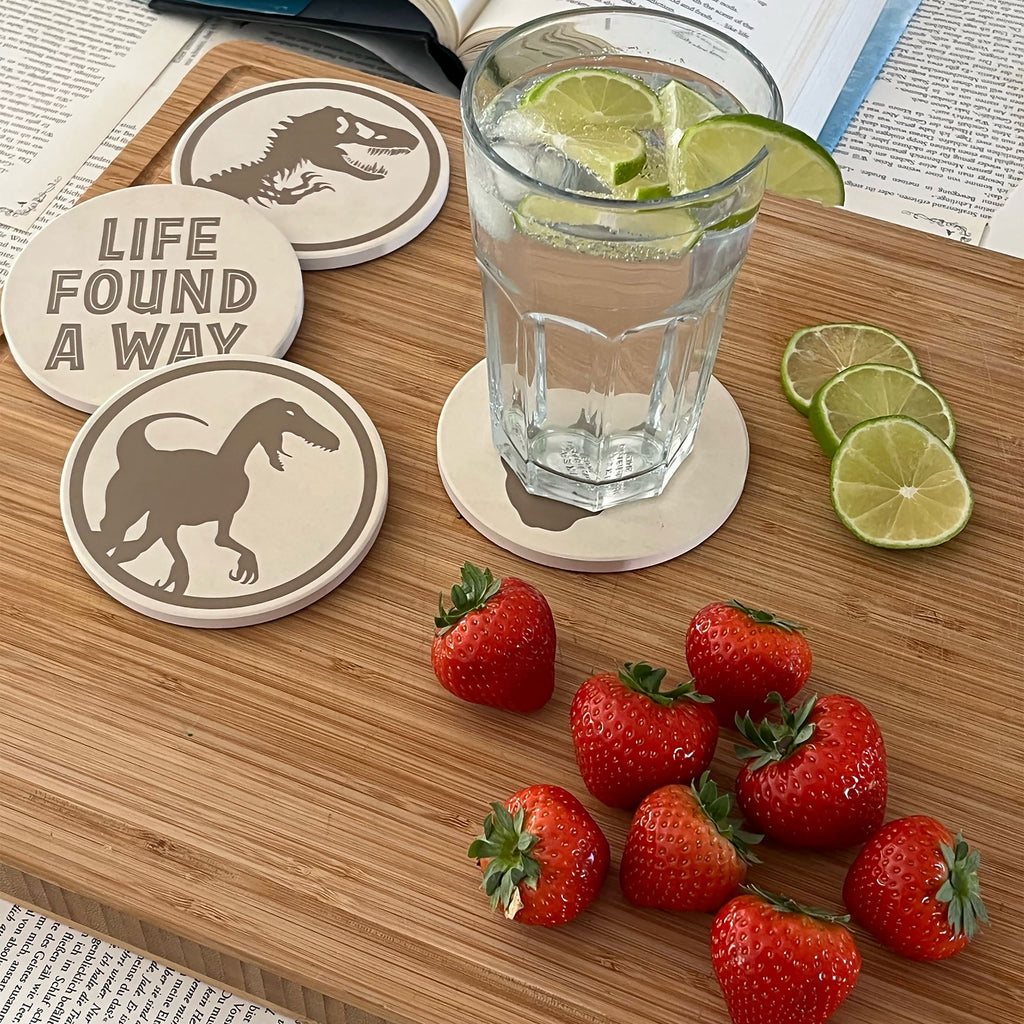 Imagen del producto Jurassic Park - Life Found A Way Set de 4 posavasos