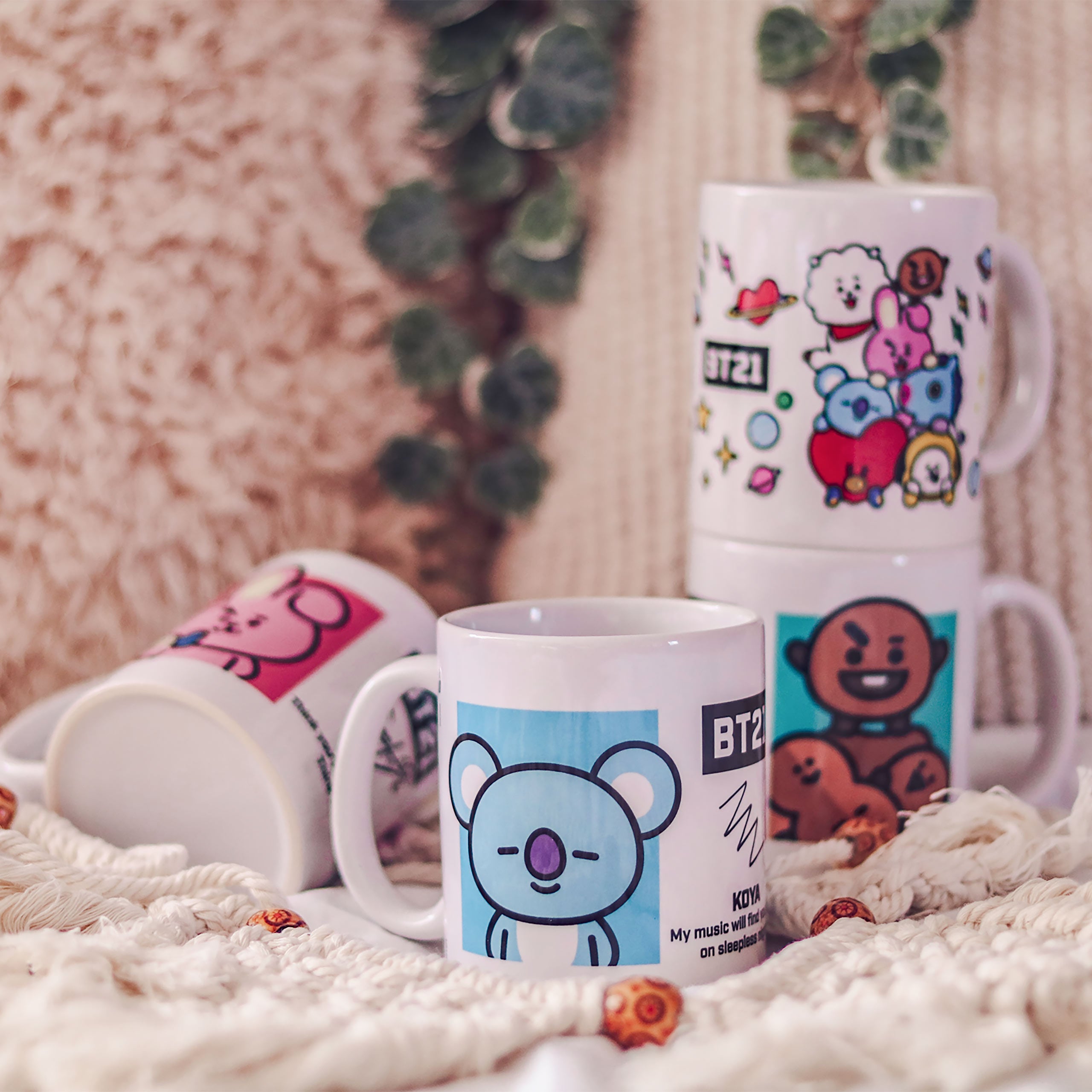 Imagen del producto Taza de personajes BT21 - Line Friends