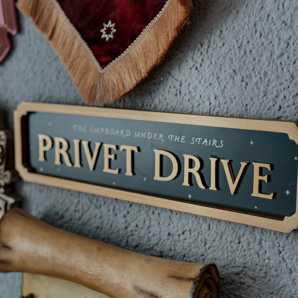 Imagen del producto Harry Potter - Privet Drive Cuadro de Madera que Brilla en la Oscuridad