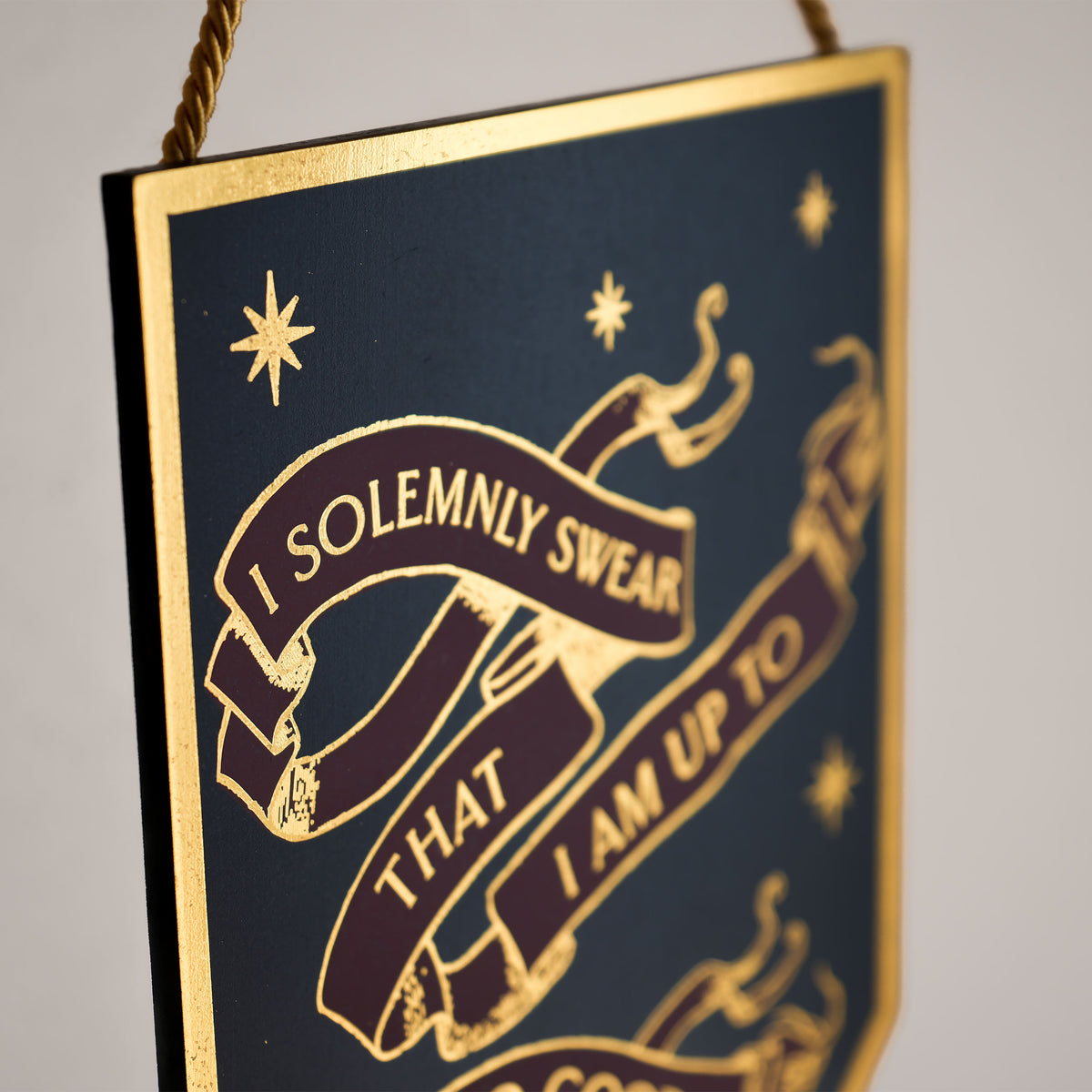 Imagen del producto Harry Potter - Letrero de Madera Alumni 'I Solemnly Swear'