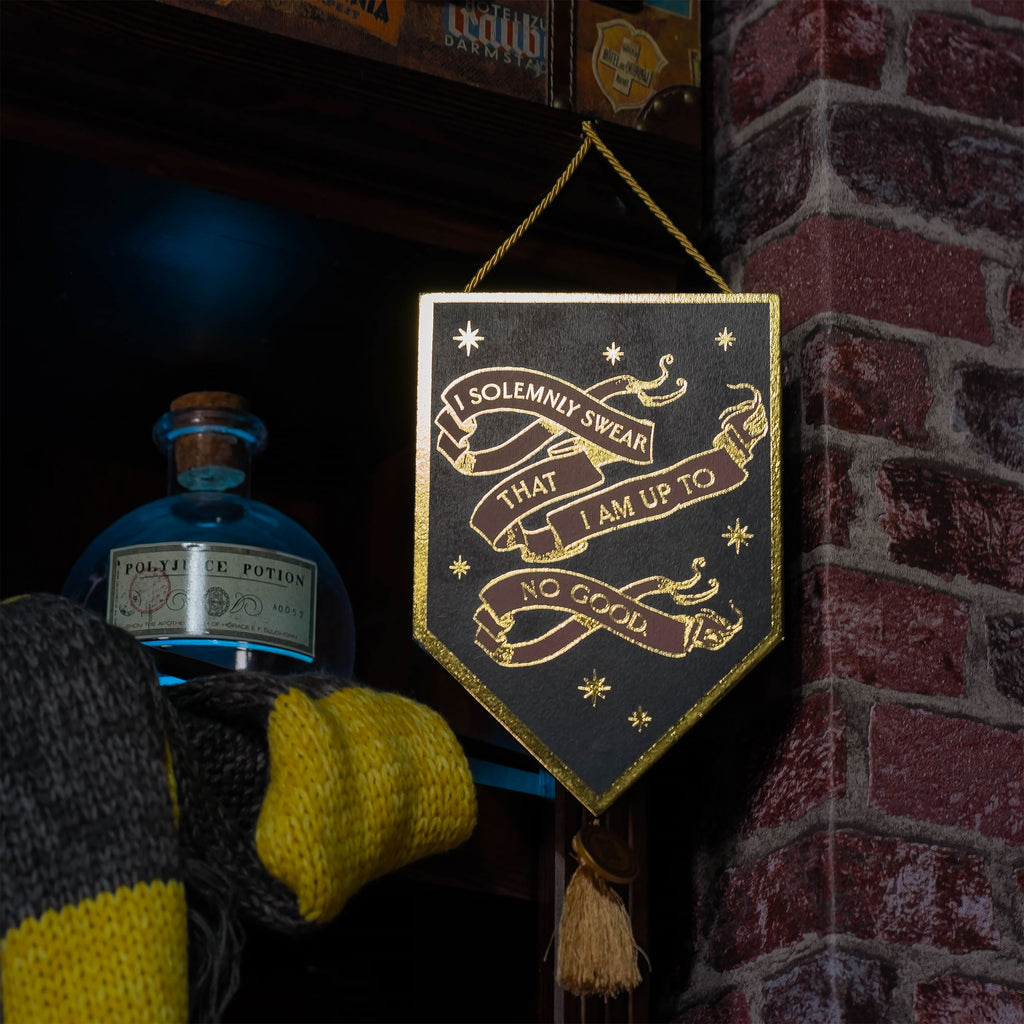 Imagen del producto Harry Potter - Letrero de Madera Alumni 'I Solemnly Swear'