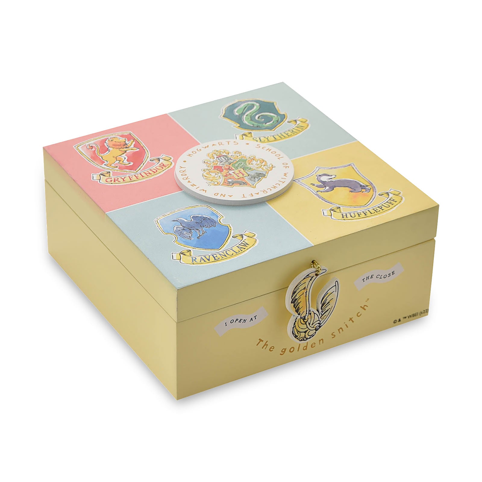 Imagen del producto Harry Potter - Caja de Almacenamiento de Madera con Escudo de las Casas