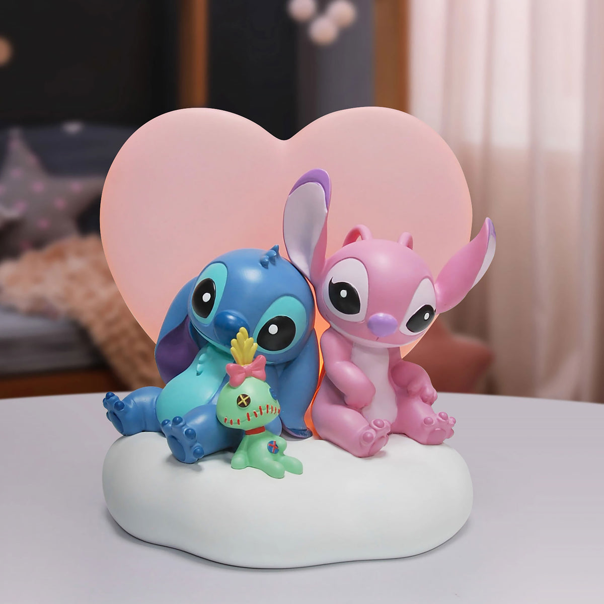 Imagen del producto Lilo & Stitch - Angel y Stitch con luz nocturna de arrugas