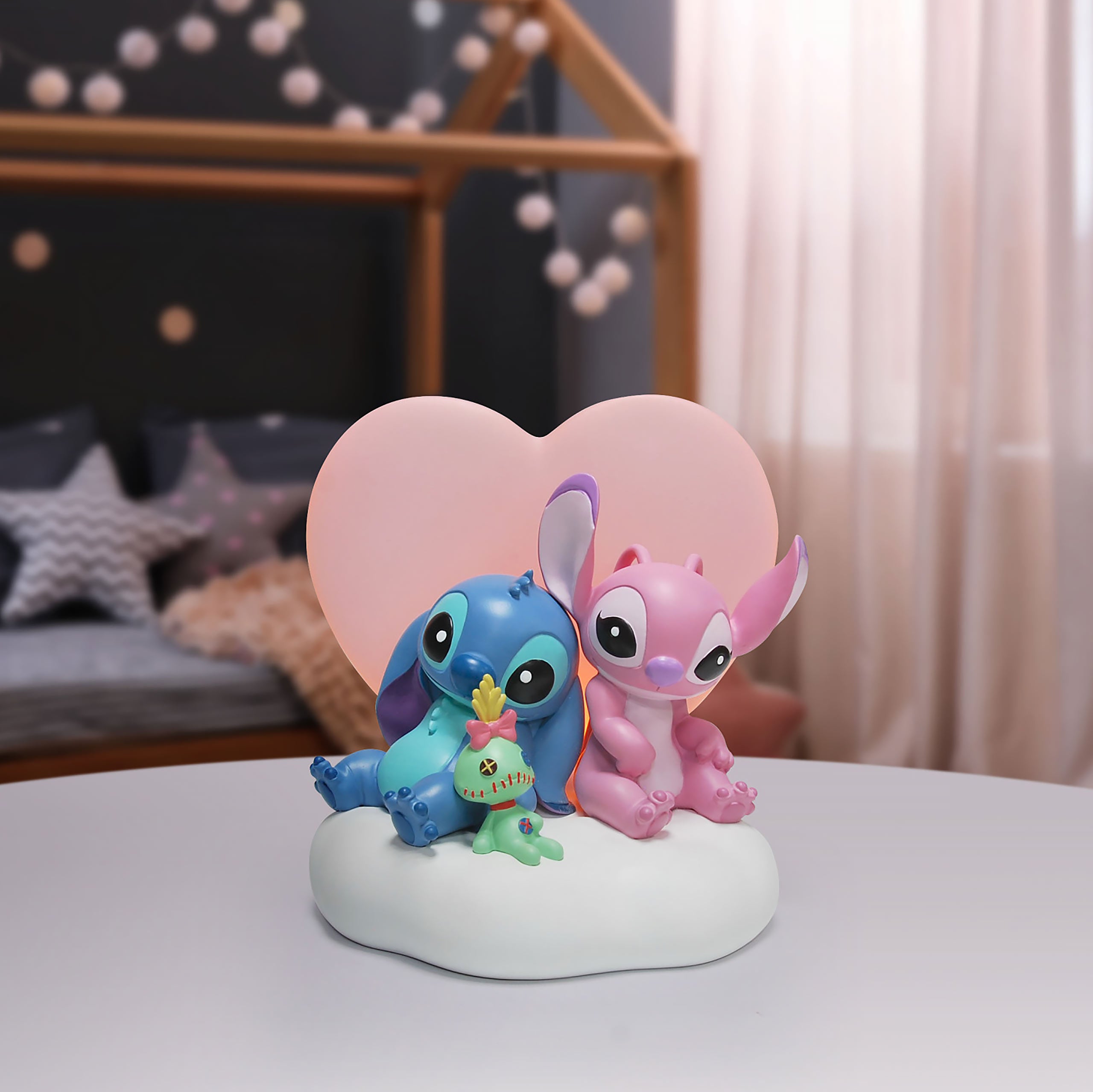 Imagen del producto Lilo & Stitch - Angel y Stitch con luz nocturna de arrugas