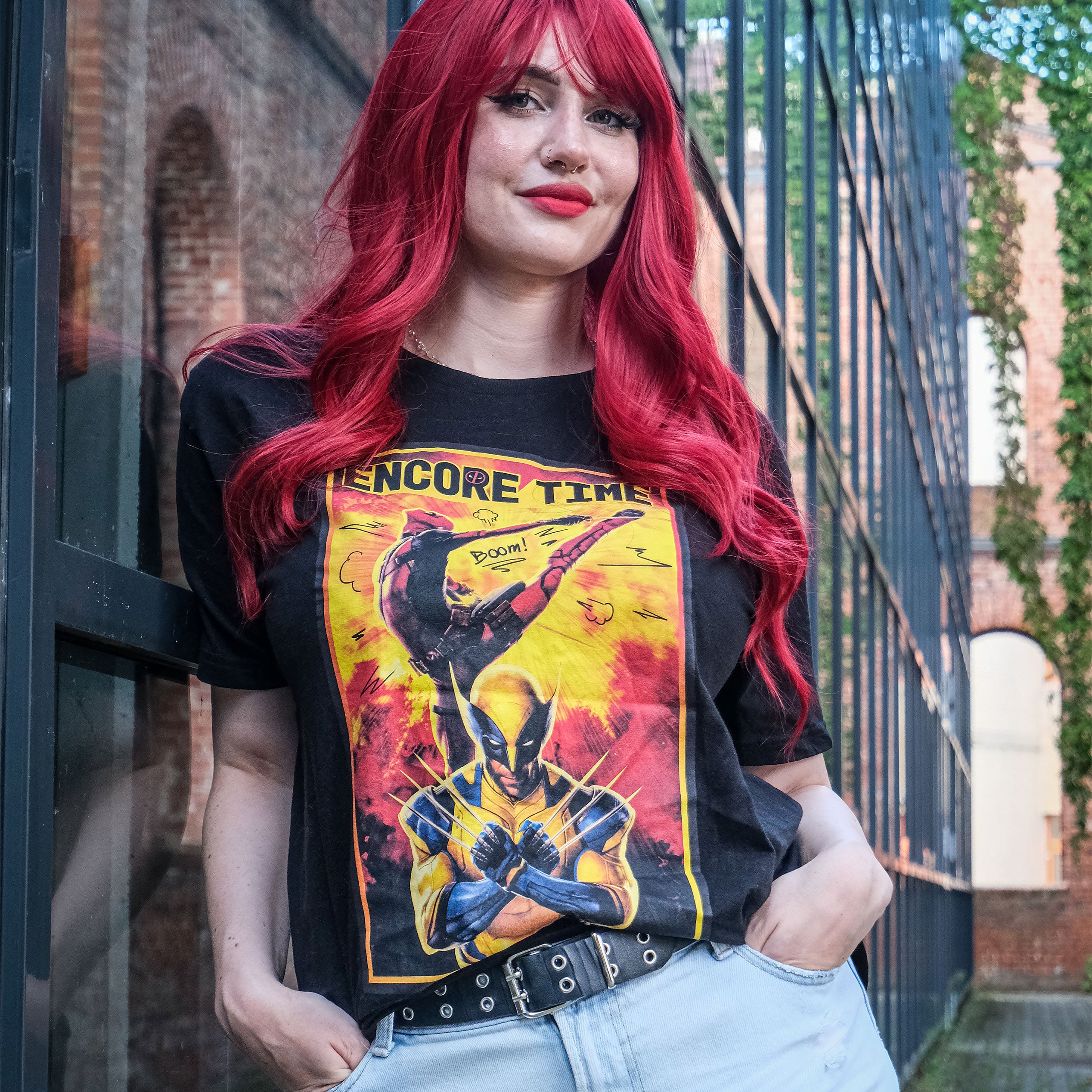 Imagen del producto Deadpool y Wolverine - Camiseta Encore Time negra