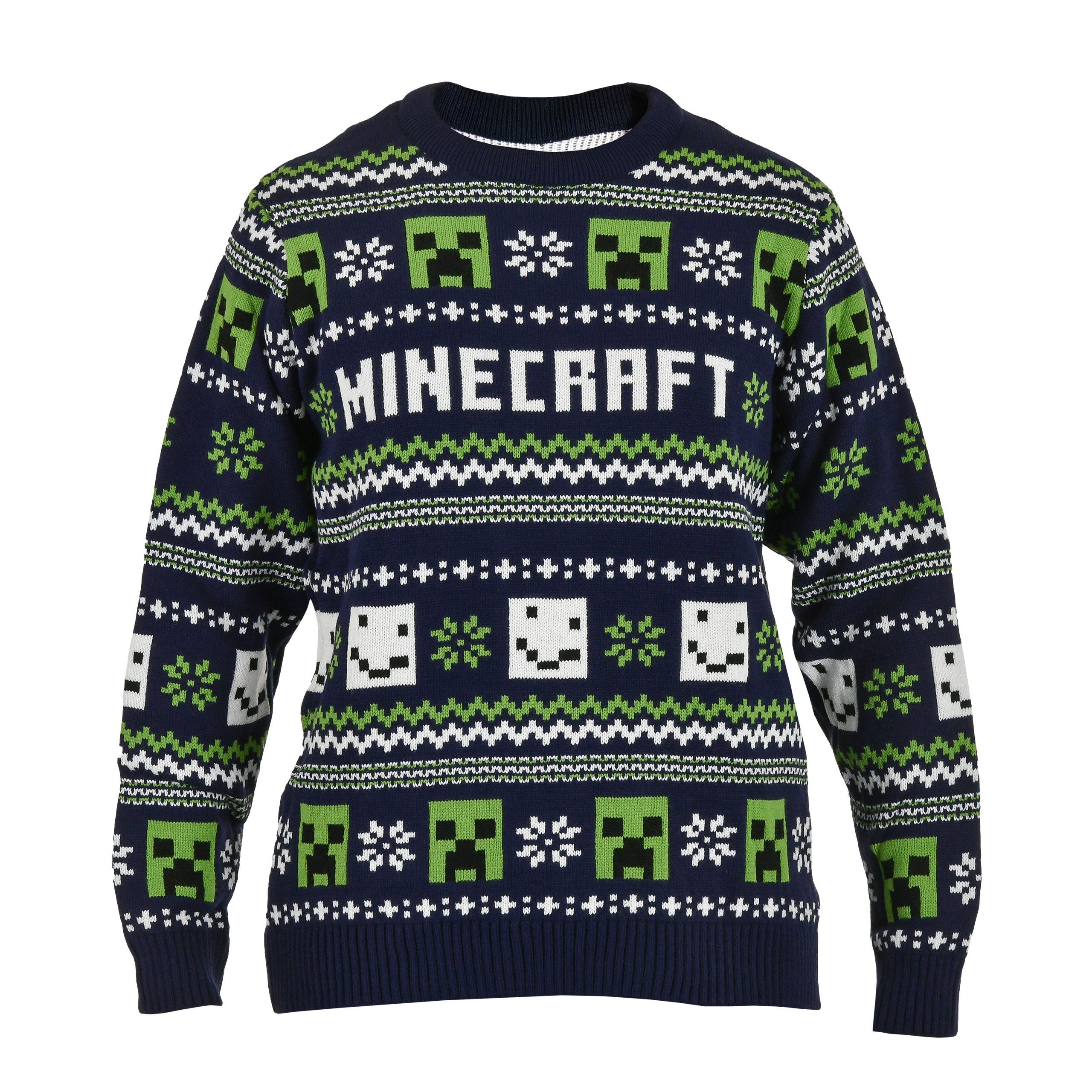 Imagen del producto Minecraft - Suéter de punto con patrón azul
