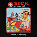 Imagen del producto Steven Rhodes - Camiseta negra 'Sick Of Your Shit'