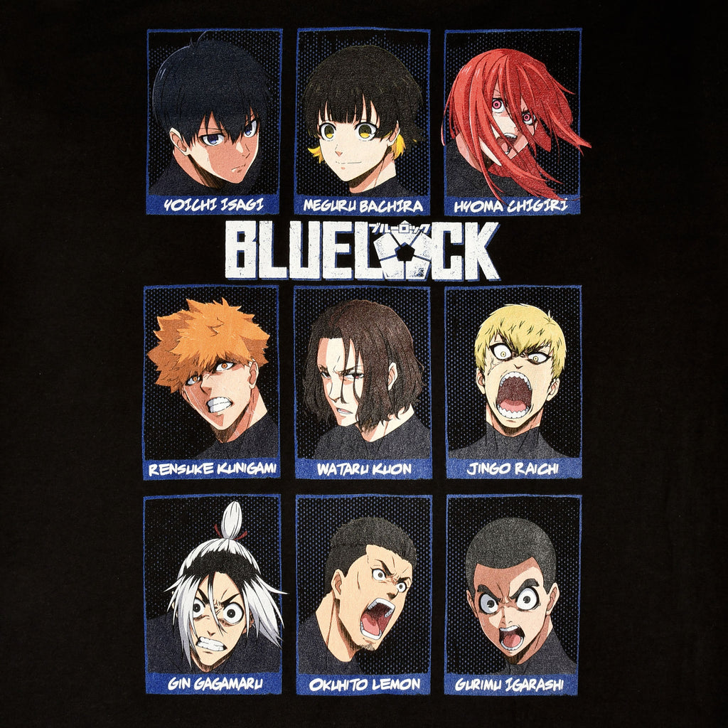 Imagen del producto Blue Lock - Camiseta de personajes negra