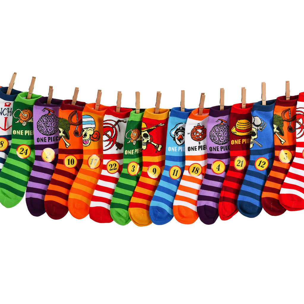 Imagen del producto Calendario de Adviento de One Piece para llenar con calcetines