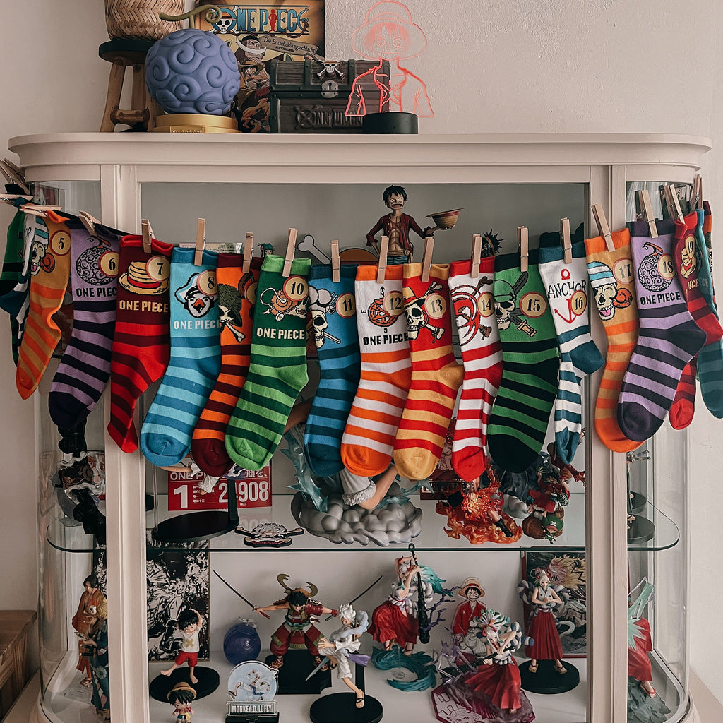Imagen del producto Calendario de Adviento de One Piece para llenar con calcetines