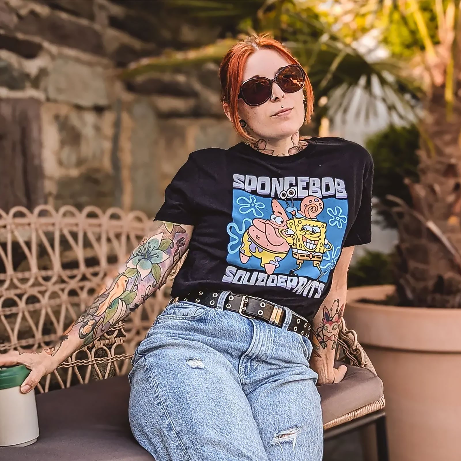 Imagen del producto SpongeBob - Camiseta negra de amigos