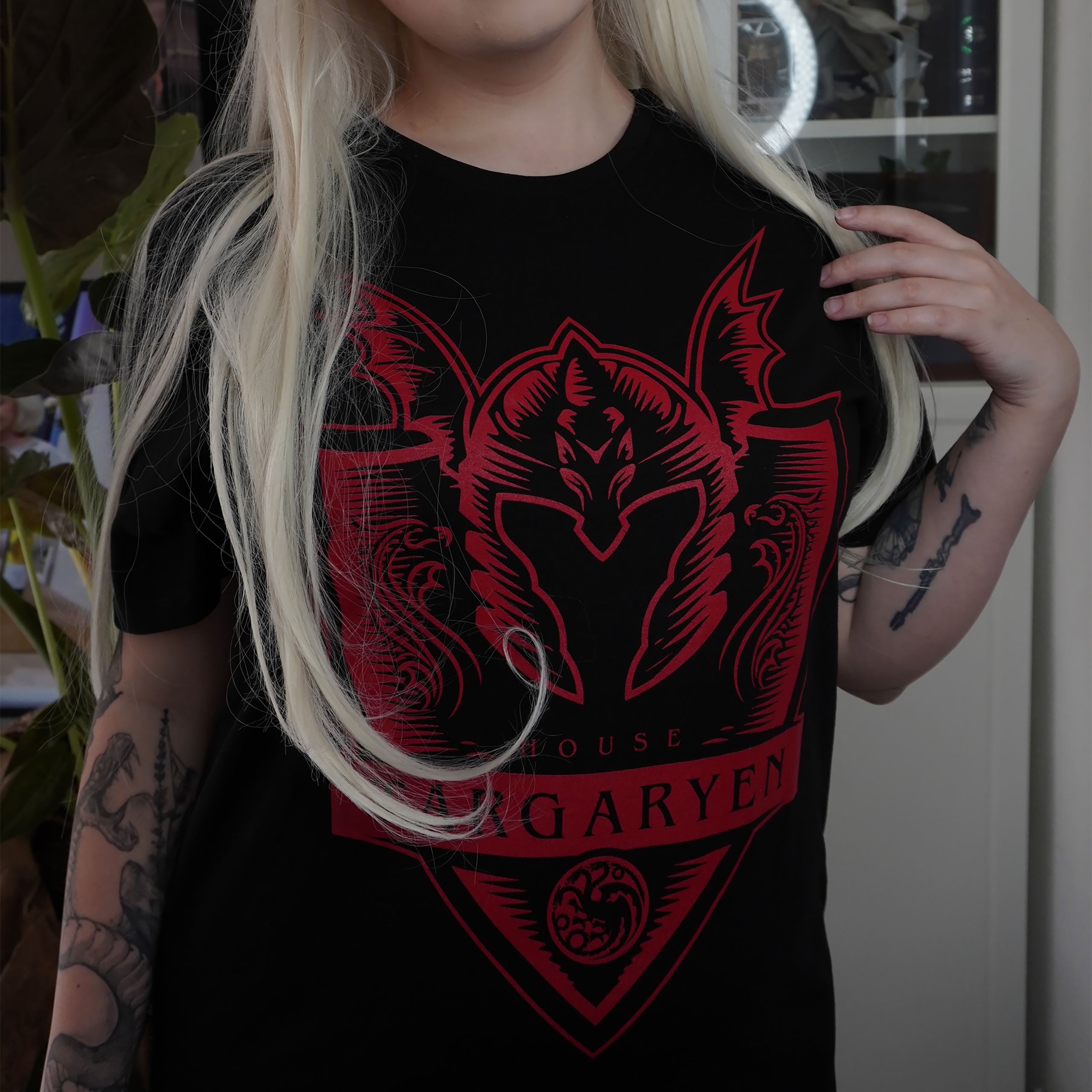 Imagen del producto Camiseta Targaryen negra - Casa del Dragón