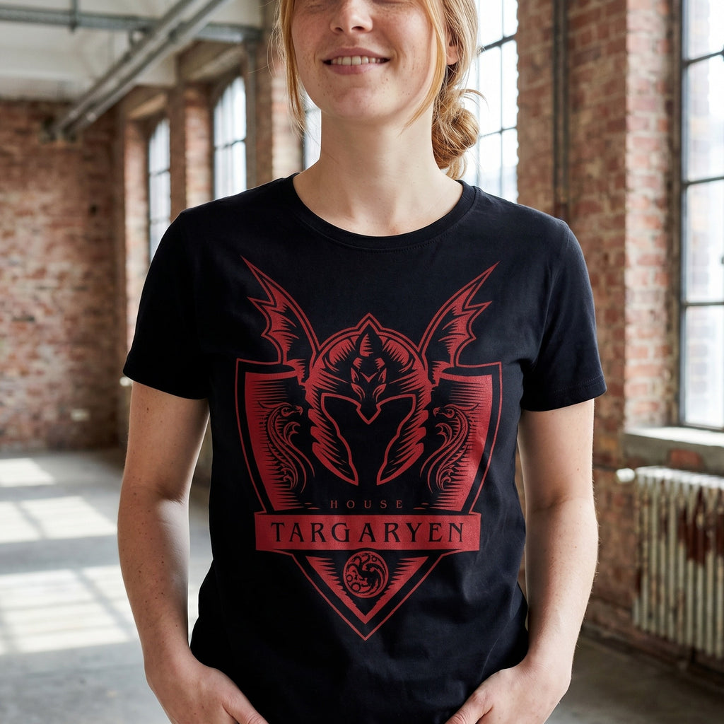 Imagen del producto Camiseta Targaryen negra - Casa del Dragón