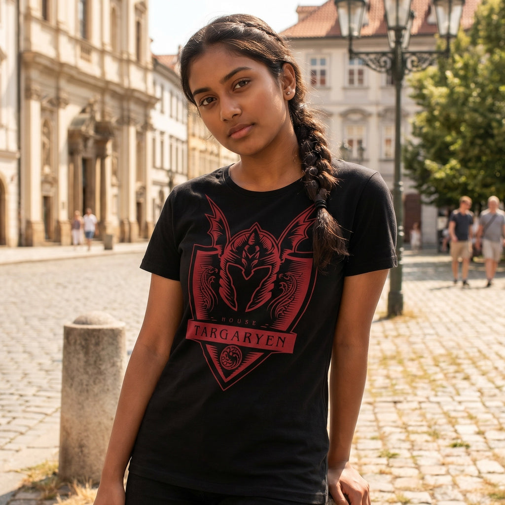 Imagen del producto Camiseta Targaryen negra - Casa del Dragón