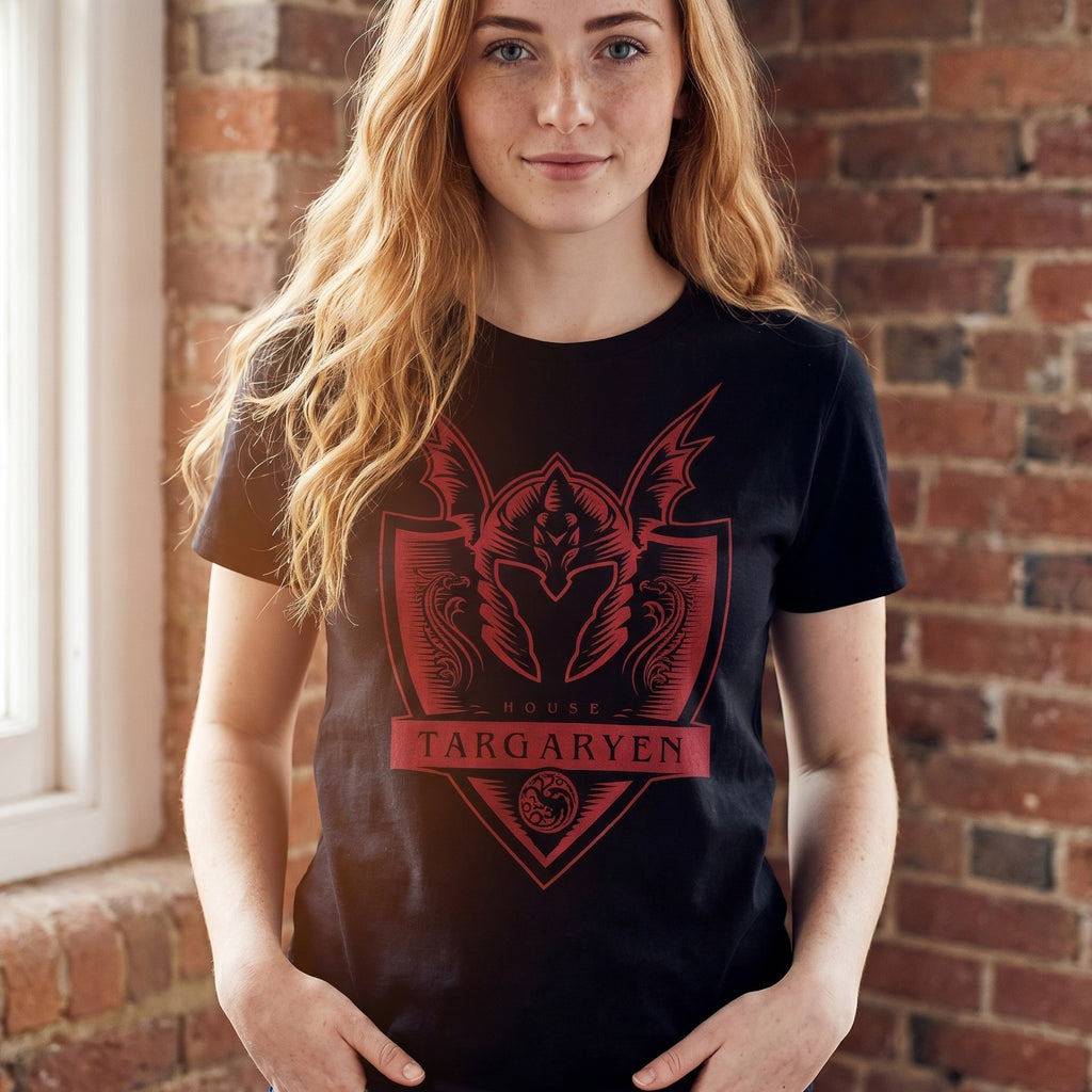 Imagen del producto Camiseta Targaryen negra - Casa del Dragón