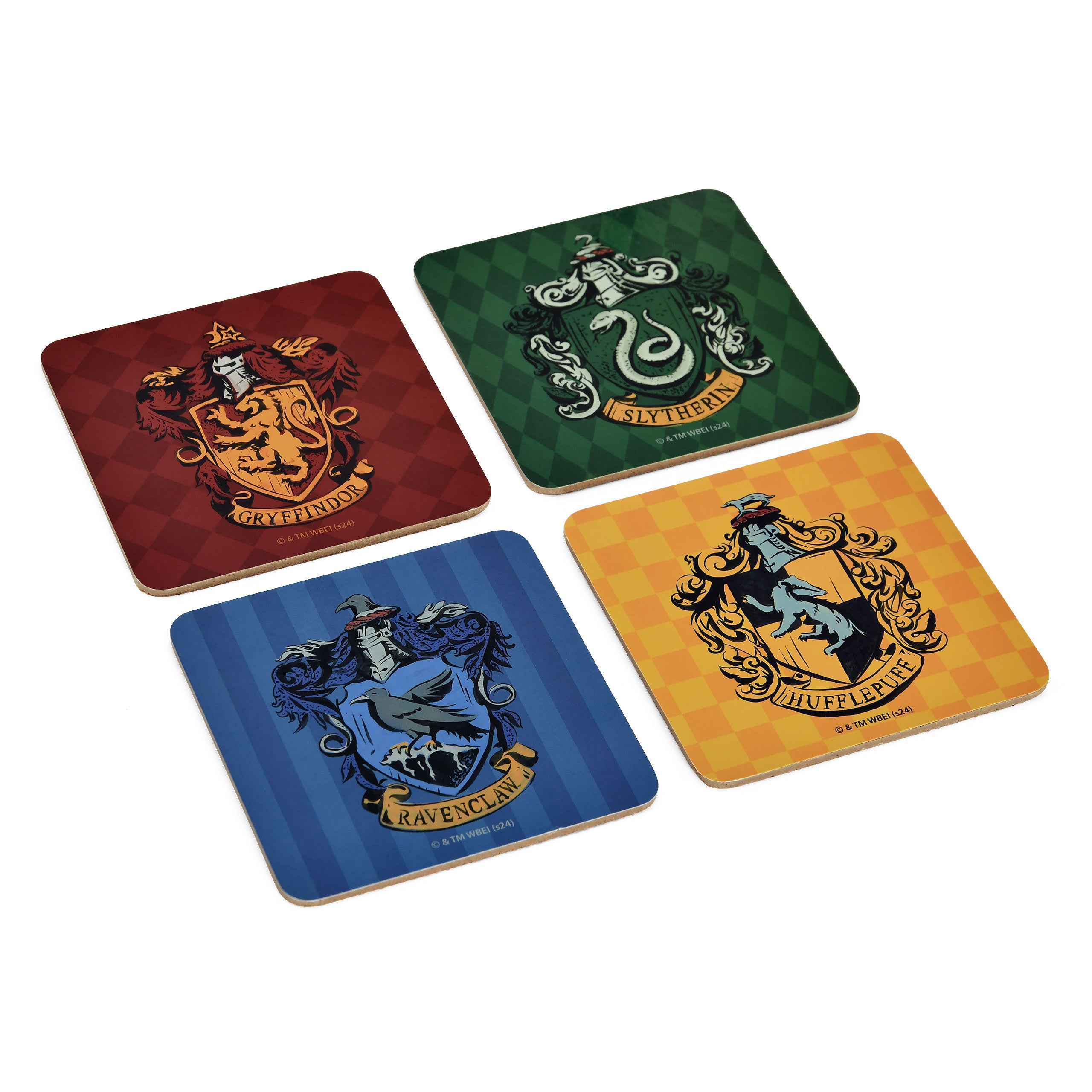 Imagen del producto Harry Potter - Posavasos de los Escudos de las Casas, set de 4 piezas