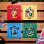 Imagen del producto Harry Potter - Posavasos de los Escudos de las Casas, set de 4 piezas