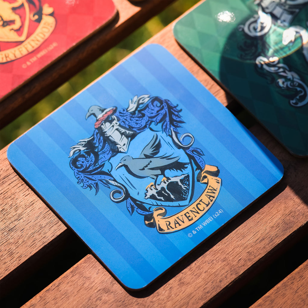 Imagen del producto Harry Potter - Posavasos de los Escudos de las Casas, set de 4 piezas