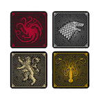 Imagen del producto Juego de Tronos - Posavasos de los escudos de las casas, set de 4