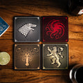 Imagen del producto Juego de Tronos - Posavasos de los escudos de las casas, set de 4