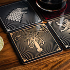 Imagen del producto Juego de Tronos - Posavasos de los escudos de las casas, set de 4