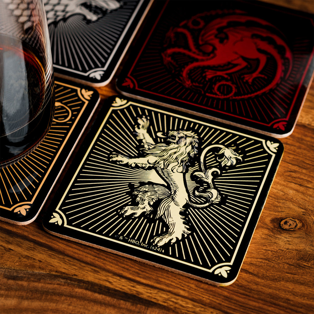 Imagen del producto Juego de Tronos - Posavasos de los escudos de las casas, set de 4