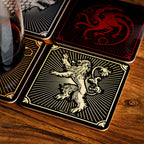 Imagen del producto Juego de Tronos - Posavasos de los escudos de las casas, set de 4