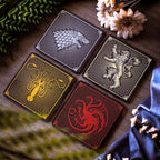 Imagen del producto Juego de Tronos - Posavasos de los escudos de las casas, set de 4
