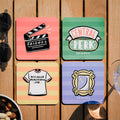 Imagen del producto Set de 4 posavasos Friends