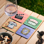 Imagen del producto Set de 4 posavasos Friends