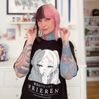 Imagen del producto Camiseta de personaje para fans de Frieren negro