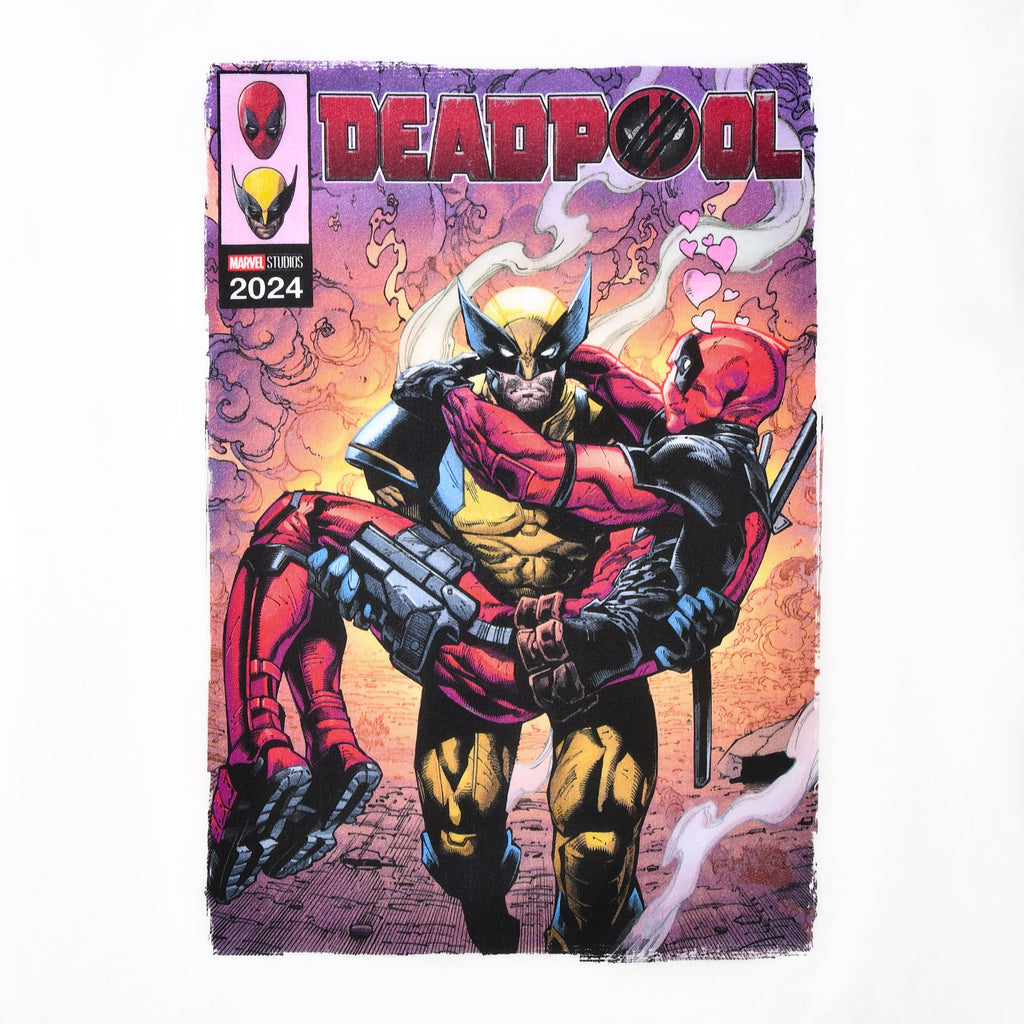 Imagen del producto Camiseta blanca de cómics Best Bubs de Deadpool y Wolverine