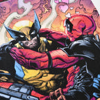Imagen del producto Camiseta blanca de cómics Best Bubs de Deadpool y Wolverine